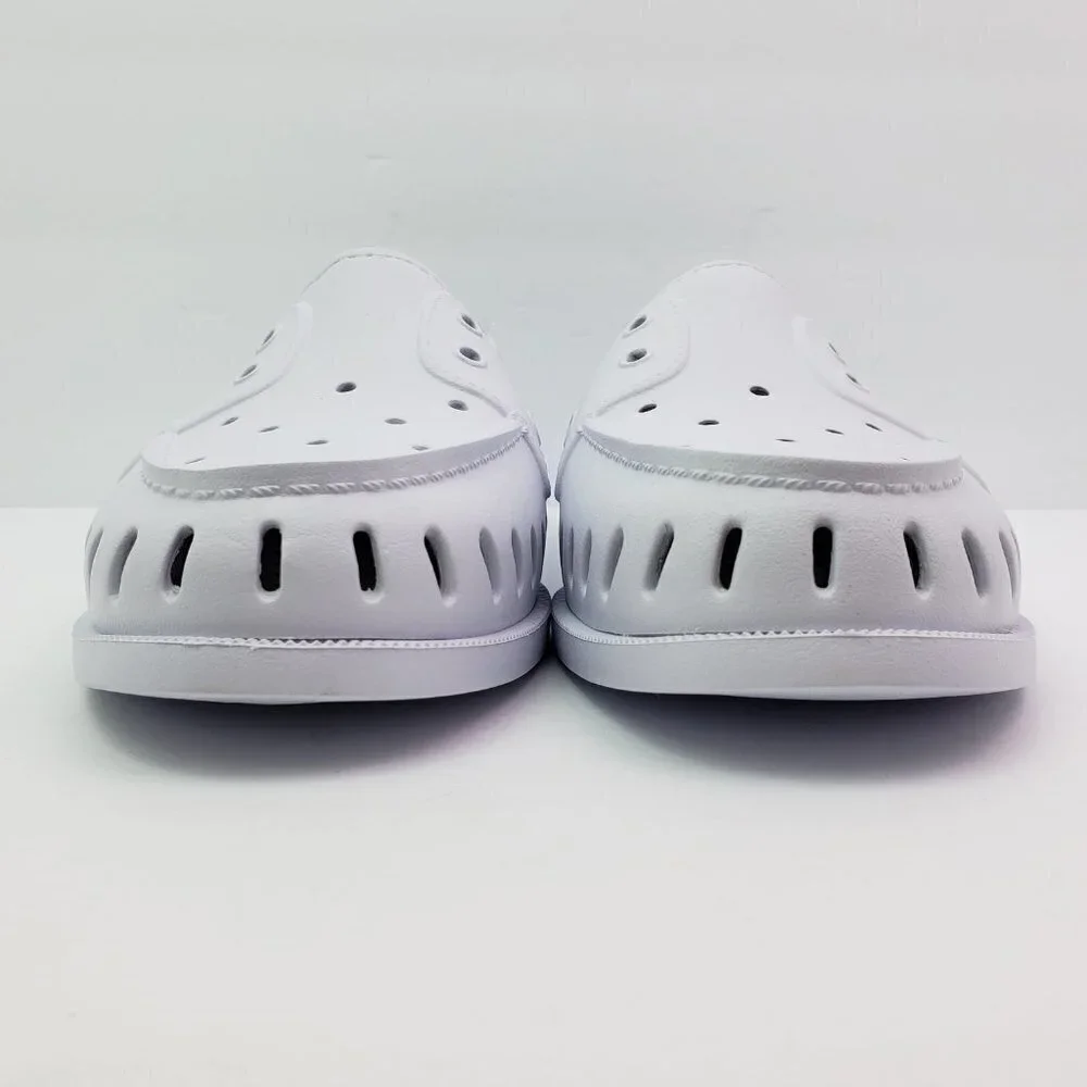 NEW Sperry A/O Float Cozy Mens Size 10 White Slip On Faux Fur Inside Boat Shoes